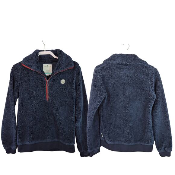 Horseware Ireland Equestrian Horse Blue Fleece 1/2 Zip Pullover Sweater Shirt S - Picture 1 of 2
